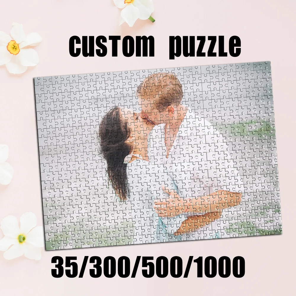 Personalized Custom Photo Puzzle Customize Beach Coup DIY Teens Adults Wooden Box Jigsaw Toys For Friends Family Gifts Room Desk