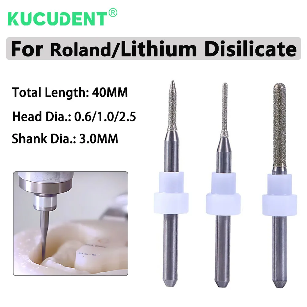 

Dental Milling Burs for Roland CAD/CAM Grinding Drills Tools for Lithium Disilicate for Sirona Glass Ceramic Blocks Dentistry