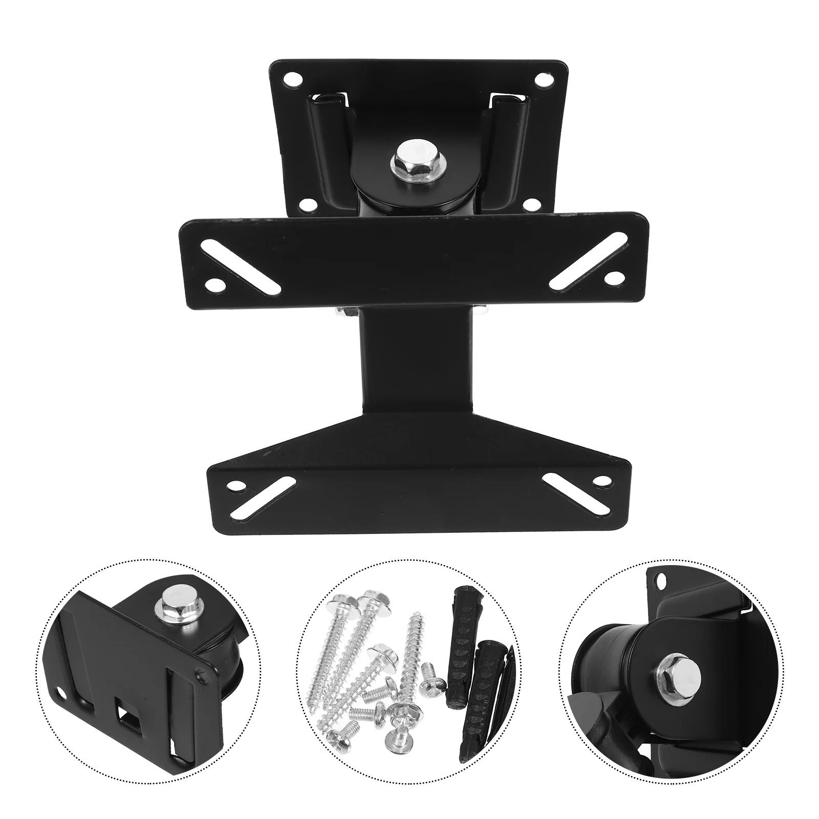 Monitor Stand Television Wall Mounted Bracket Adjustable Computer Mounts for Corners Flat Screen Swivel