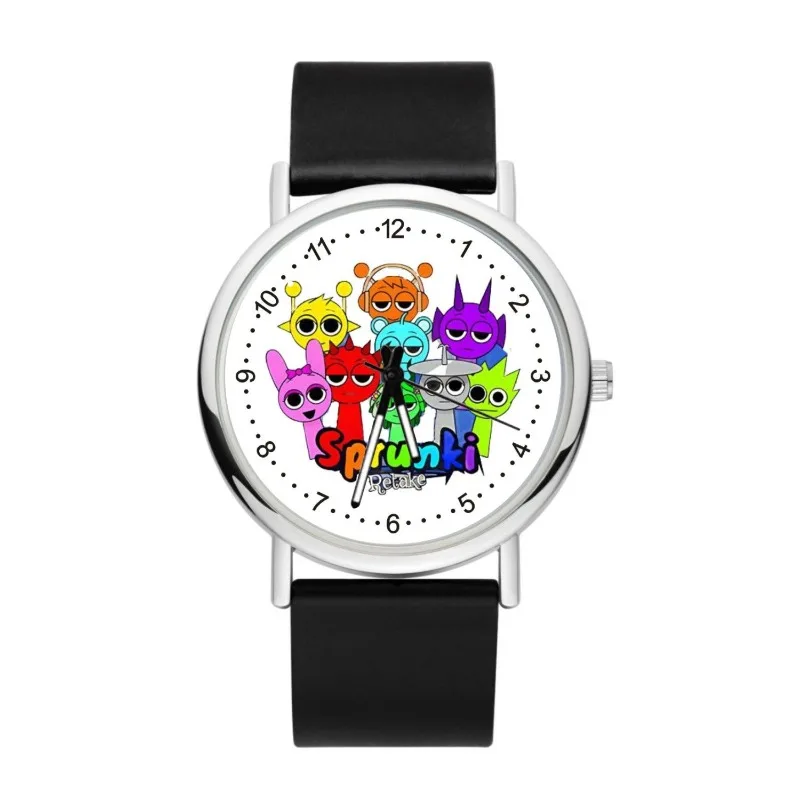Cartoon Sprunki Quartz Wristwatches for Boys Girls Birthday Gifts ‌Anime Wenda Watches Kids Wristwatch Toys Student Accessories
