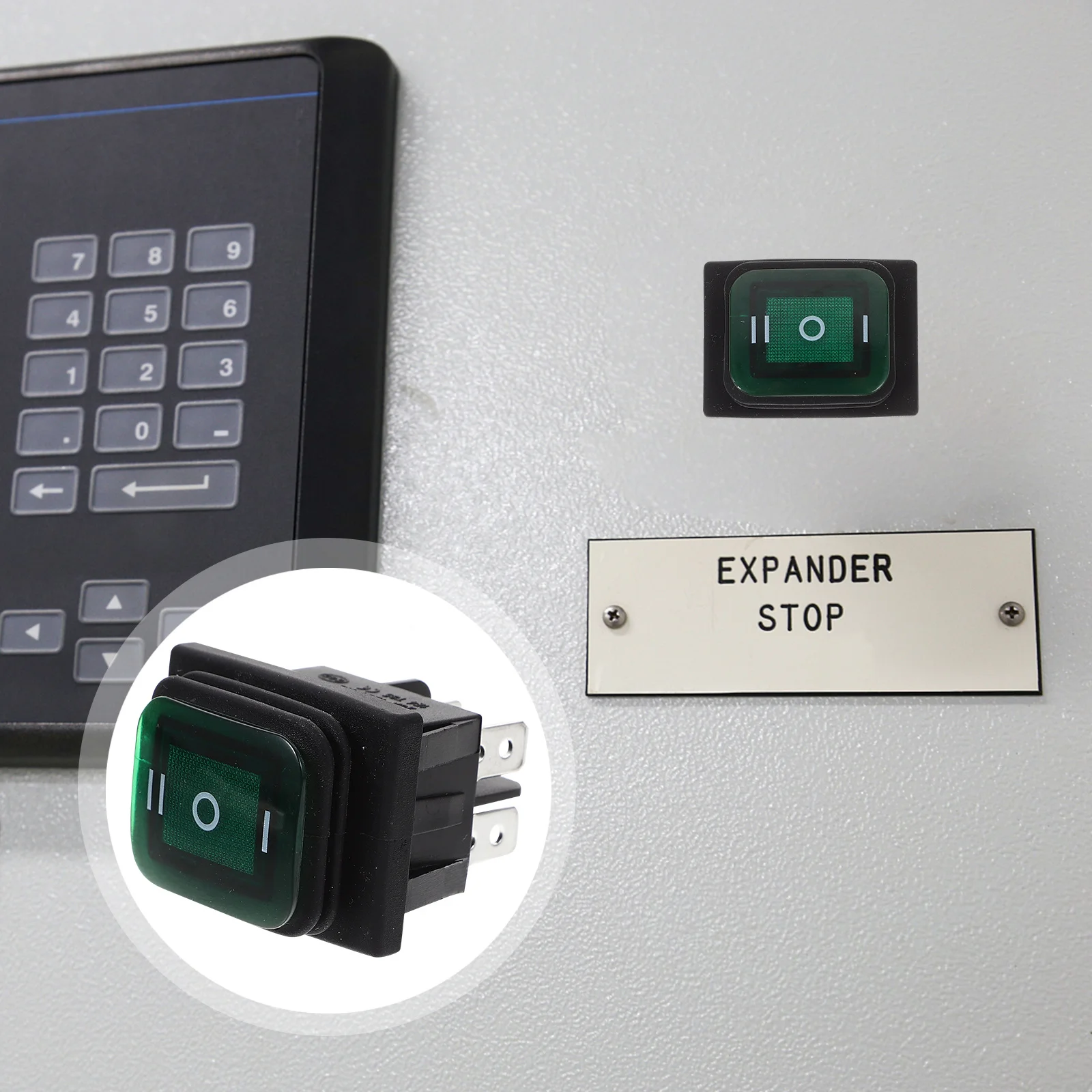 

Pcs 6 12V 6 Pin Dc On- Led Car Boat Green Round Rocker Rocker Light Car Marine Electrical Toggle