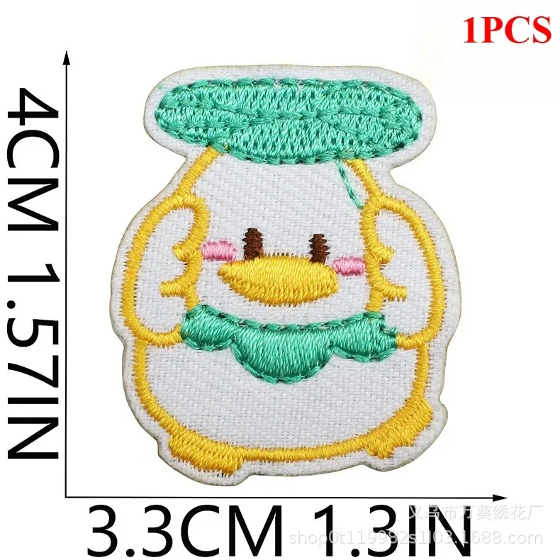 Korean Handmade Embroidery Cloth Sticker Bear Patch Sticker Clothes Decoration Cute Cartoon Duckling Cloth Sticker Computer