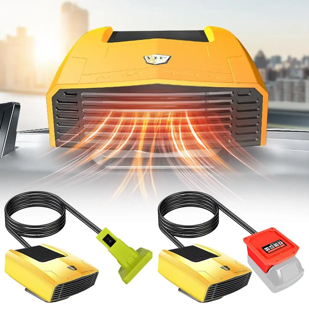 

Portable Car Windshield Heater Fan Anti-Fog Electric Heating Dryer Defogging Demister Defroster for Makita Power Tool