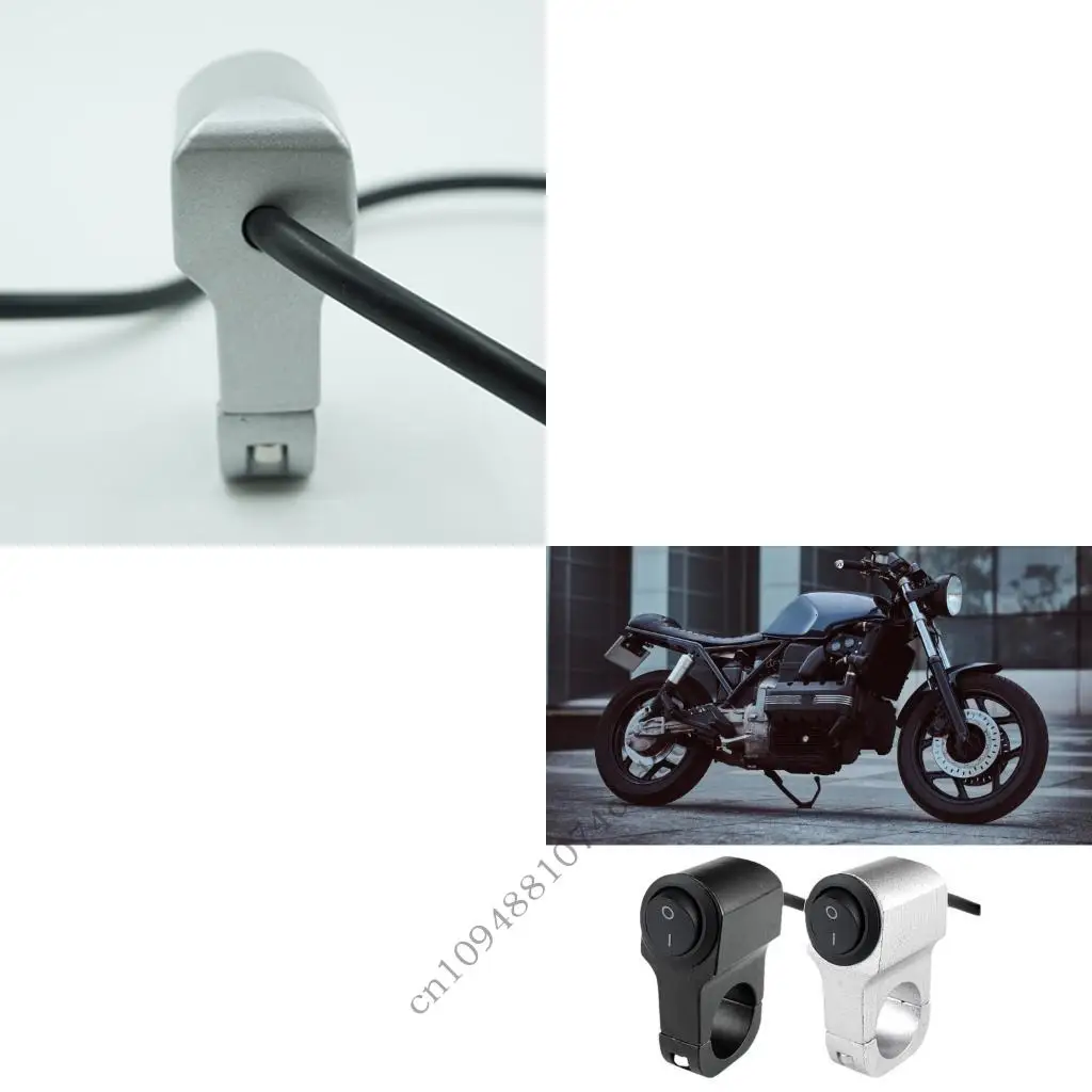 

Алюминиевый противотуманный светильник, кнопка включения/выключения прожектора для скутера, мотоцикла, крепление на руль, фарами