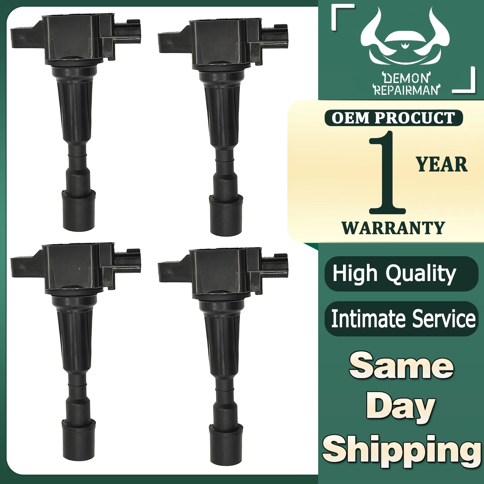 

4PCS Ignition Coil Compatible with Mazda 2 3 2011-2014 Replacement Of ZJ01-18100-A ZJ01-18-100A ZJ018100A ZJ20-18100