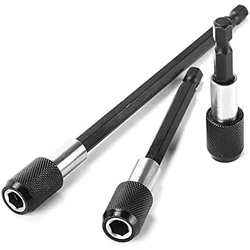 3 adet manyetik uzatma Chuck adaptörü 1/4 inç Hex Shank hızlı bırakma çubuğu soket tornavida Bit tutucu vidalar fındık için Set