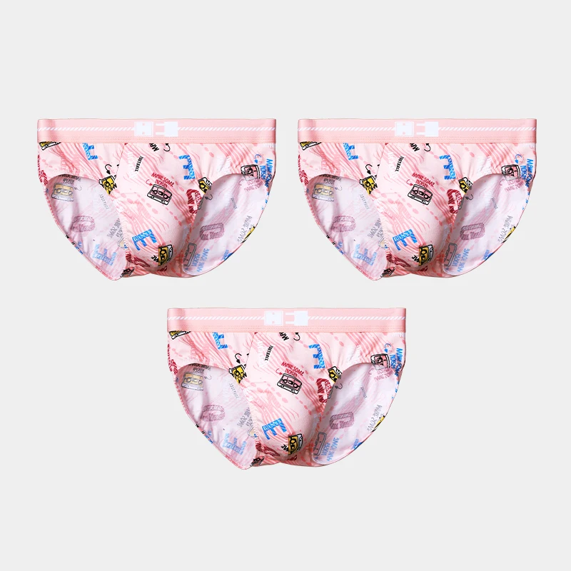 

5PCS Men's pure cotton underwear. Men's antibacterial briefs with a personalized, comfortable and breathable design, featuring p