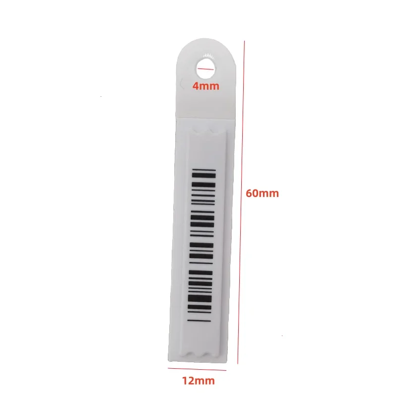 

5000 Pieces EAS AM 58khz Retail Anti-theft Jewelry Hang Label With 3 Chips Barcode Label