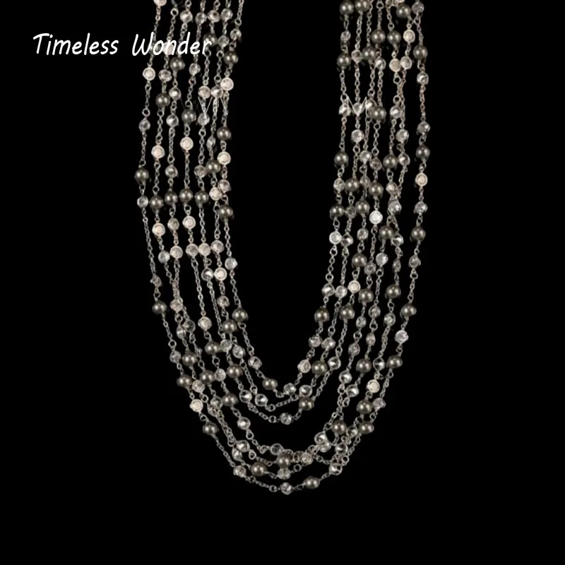 

Вневременное чудесное необычное ожерелье из циркона со стеклянными бусинами, женское дизайнерское ювелирное изделие, милый модный редкий стильный элегантный аккуратный топ 7524