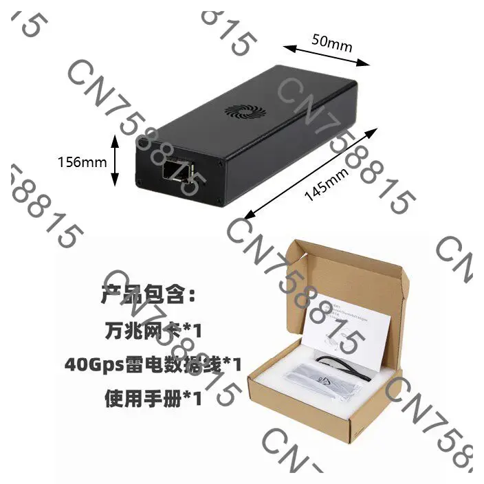 For support Windows MacOS, Linux，SFP+ 10G Network Adapter Intel 82599 to USB4 Thunderbolt 3/4