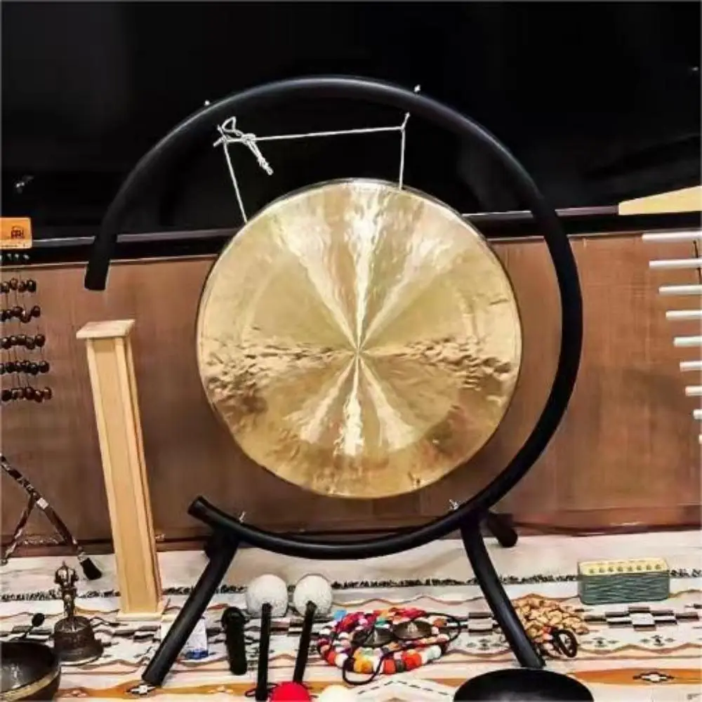 

Arborea Sound Healing Gongs-14"-28" Bronze White Chau Gong & C Type Steel Stand with free wood mallet Sounbath Gong Handmade