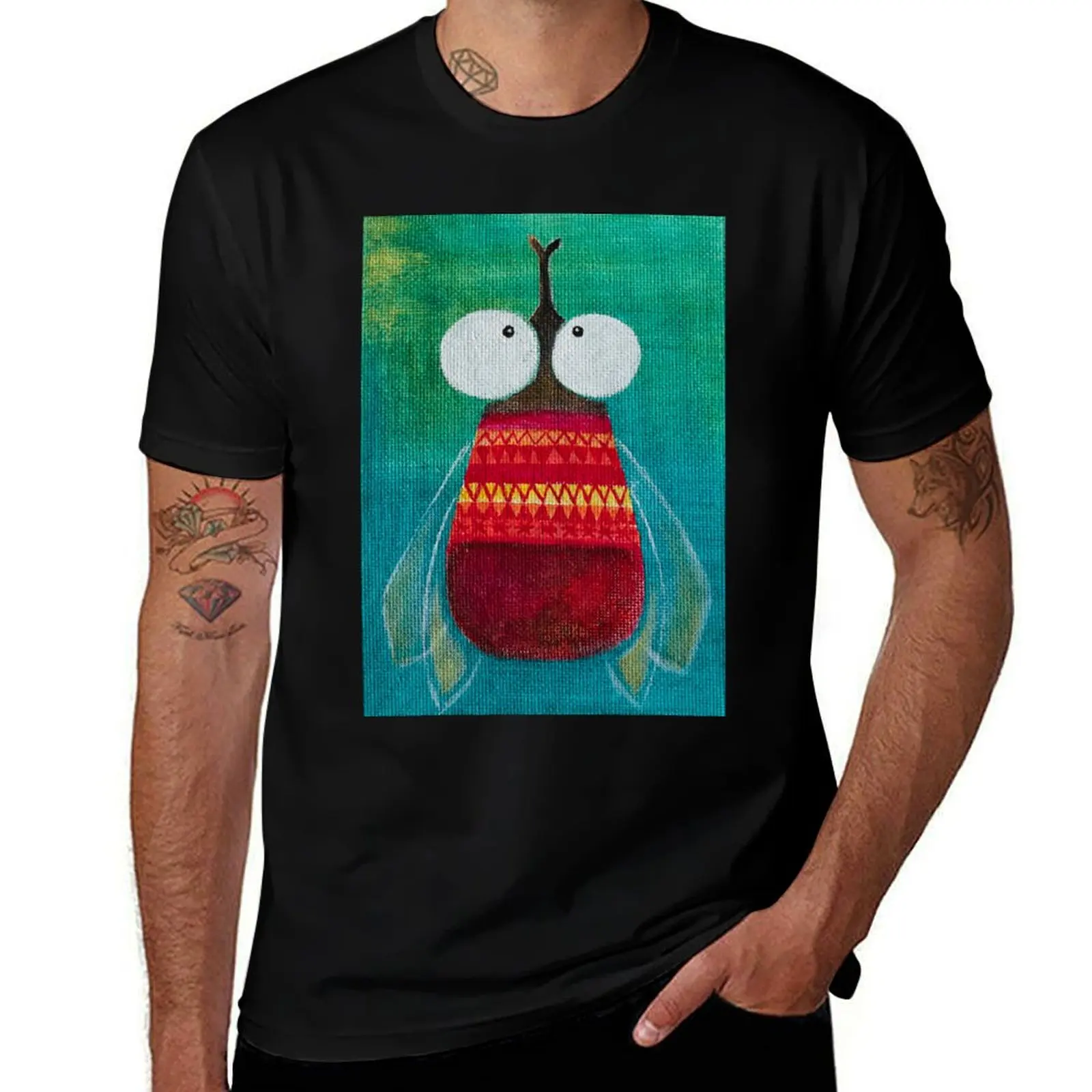 

Fly in Christmas sweater T-Shirt Sports Casual Breathable Tee Shirt