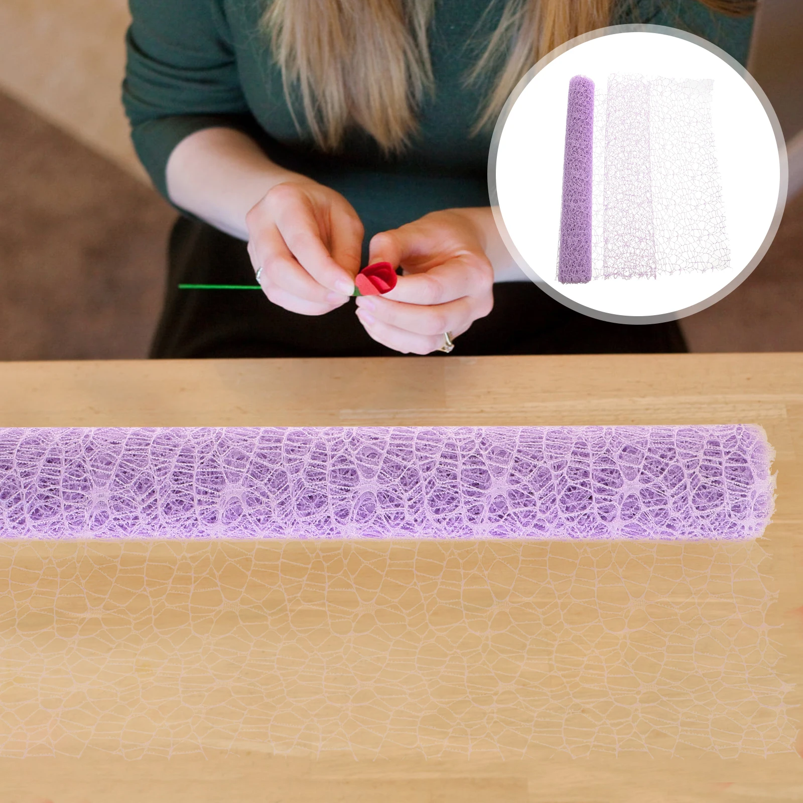 

Jacquard Gauze Roll Large Long Size Bright Color Diy Hanging Mesh Pendant Decorative Net For Kids Crafts Wrapping