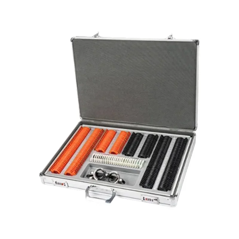 SL-266 Optometry Trial Lens Set Lens Plastic Rim Aluminum Case Kit for Eyewear Testing