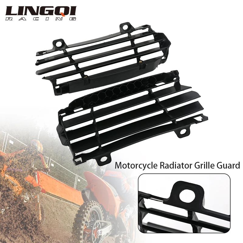 

LINGQI RACING Plastic Radiator Louvers Cooler Engine Oil Cooling For KT250 2023 K23 Dirt Pit Bike Off Road Motorbike Parts