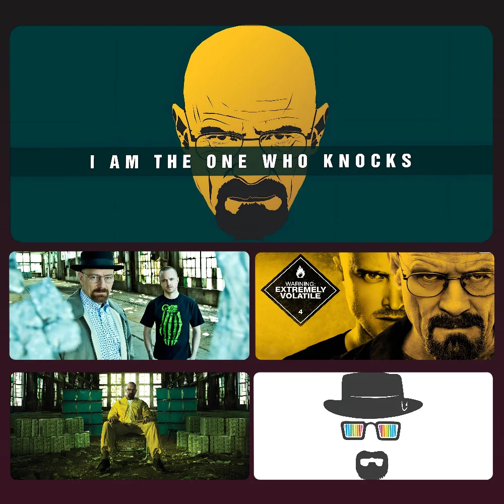 B-Breaking Bad  Mousepad Mouse Mat Desk Mat With Pad Gaming Accessories Prime Gaming XXL Keyboard Pad