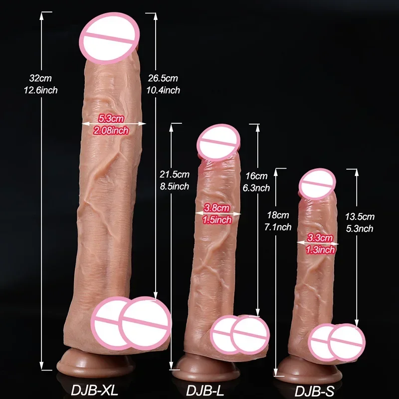 Spuer Bigger Realistic Dildos Silicone Layer Penis with Suction Cup Adult Sexy Toys for Woman Men Vagina Anal Massage Stimulator - Image 4
