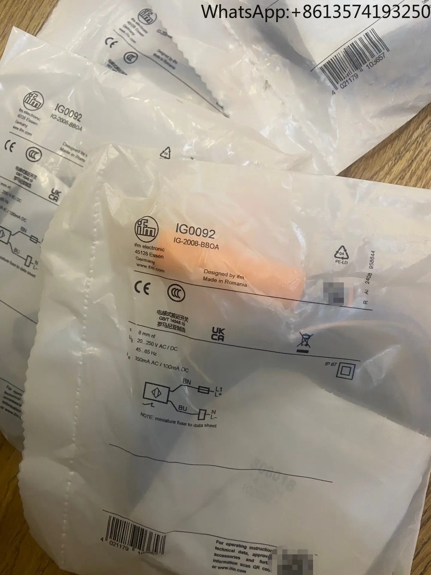 Ig0092 Yifumen brand new original and genuine unopened two-wire inductive proximity switchin stock