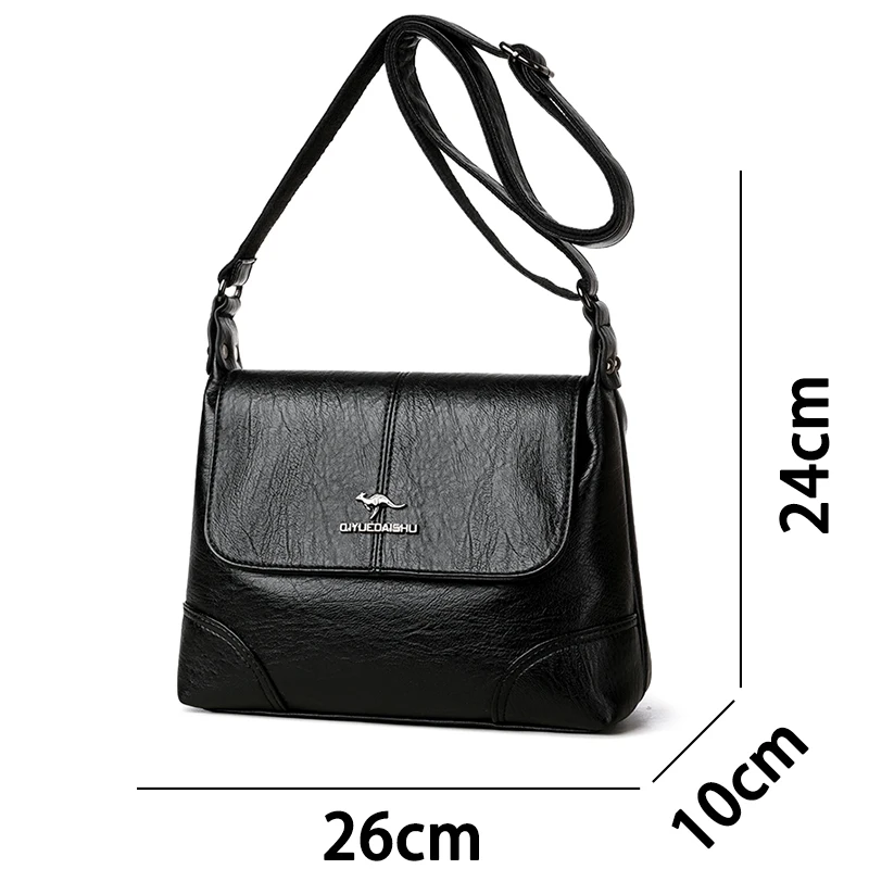 New Super Quality Leather Luxury Designer Shoulder Bags Purses Women Classic Tote Bag Female Messenger Waterproof Crossbody Sac