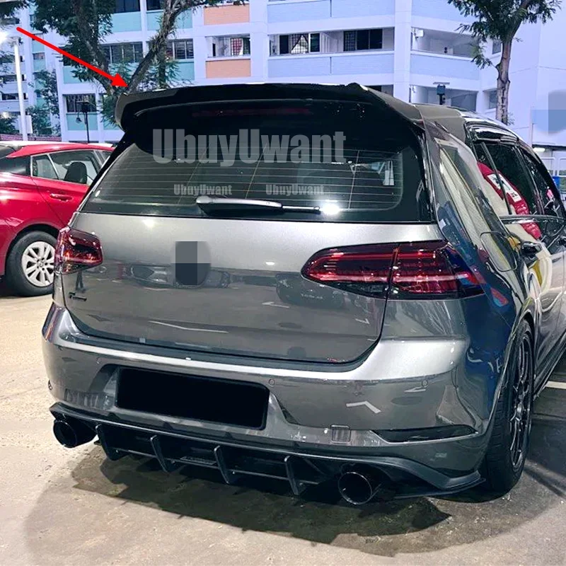 2013-2018 For Volkswagen Golf 7 MK7 TSi TDi GTI R GTD GTE OSIR Style Car Rear Roof Spoiler Rear Trunk Wing Lip By ABS