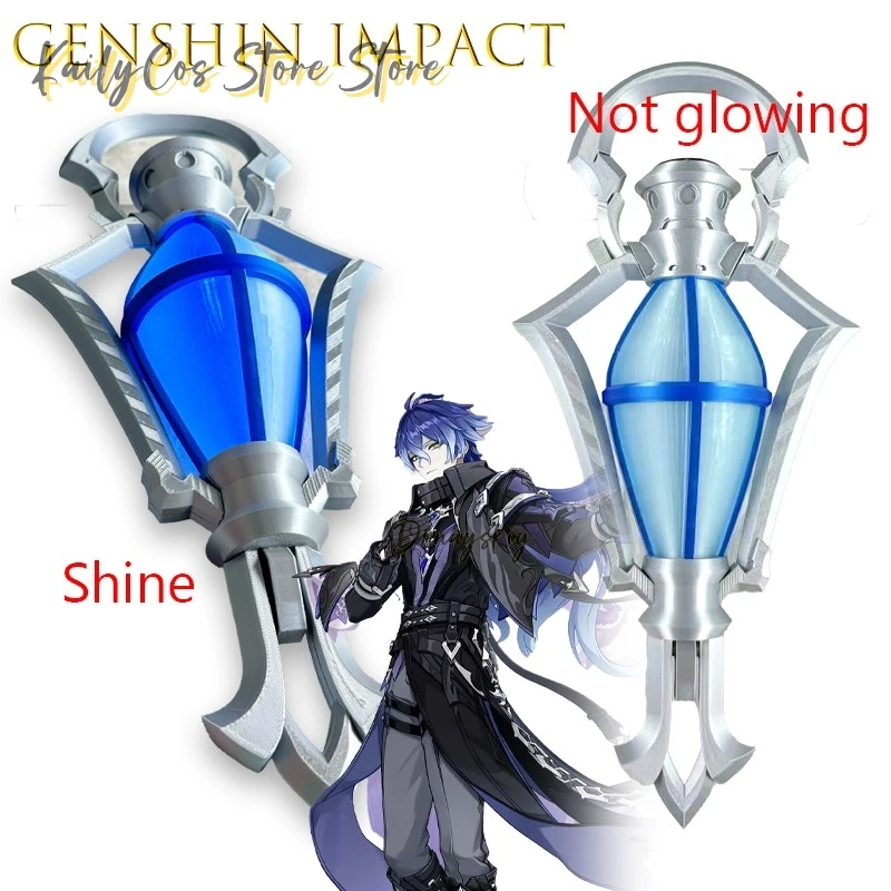 

Genshin Impact Furlis Ручной фонарь Cosprop Светится в темноте Электроэлемент Аниме Аксессуар Хэллоуин Игра disfraz Adulto