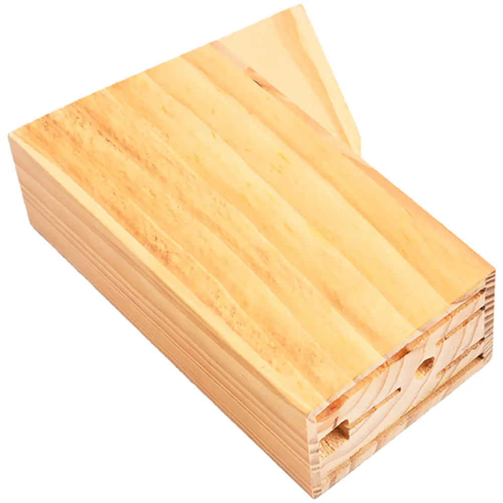 

Wooden Cutlery Holder Kitchen Utensil Rack Multi Functional Base Knives Organizer Household Tool Storage Stand Wood