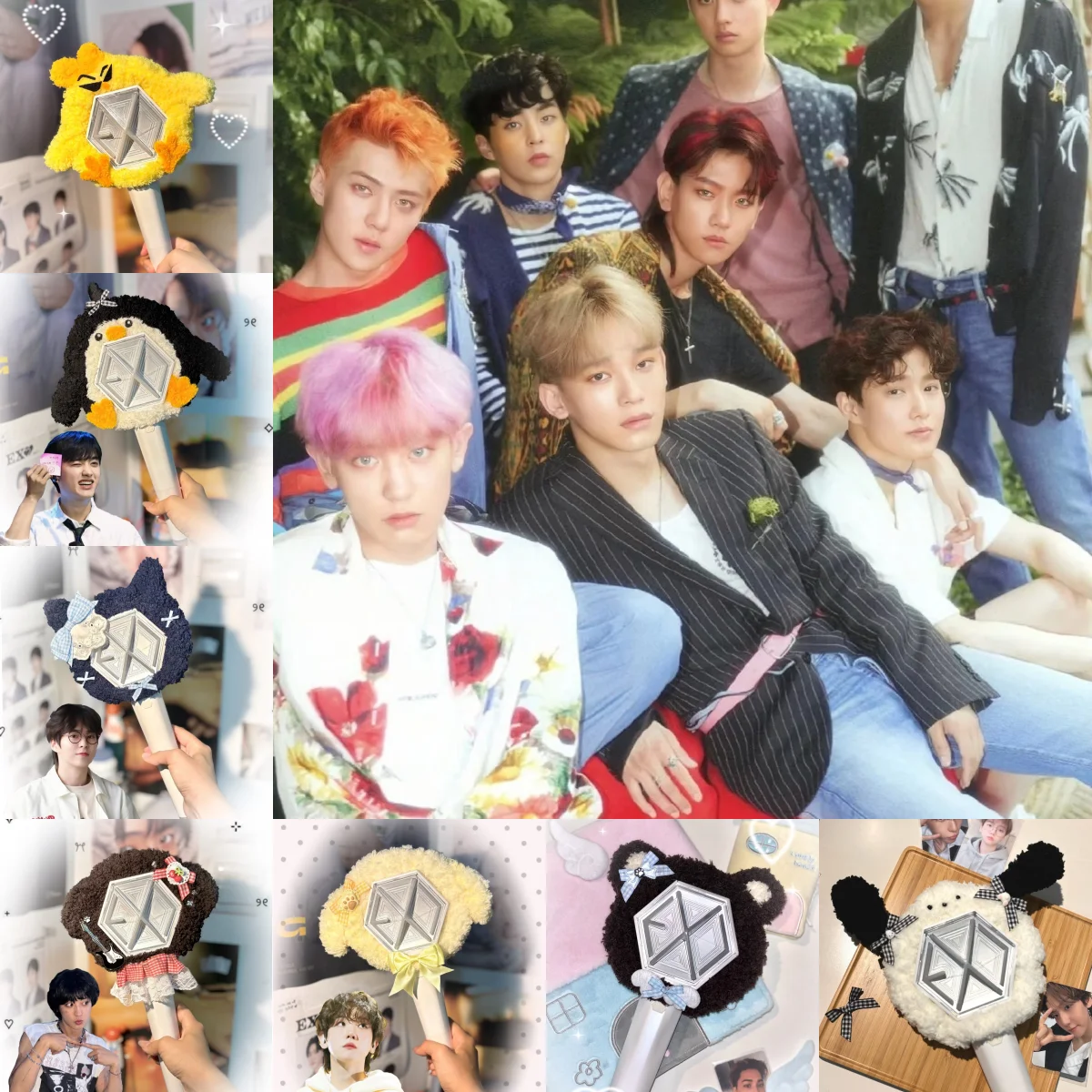 Kpop популярная мужская группа, поддерживающая лампа, украшения SEHUN BAEKHYUN CHANYEOL KAI XO, поддерживающая световая палочка, украшения