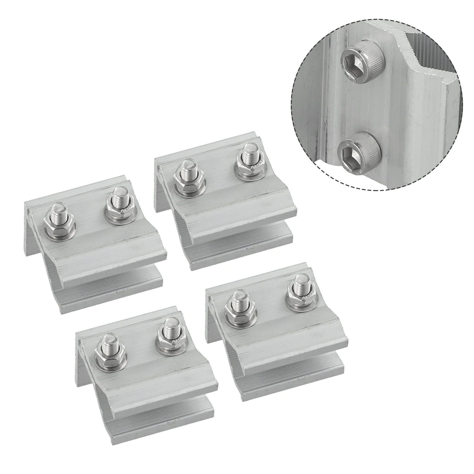 Clear Mill Finish And Boat Solar Panel Clear Mill Finish High Quality Photovoltaic Fixture Stainless Steel Fixing Clamp