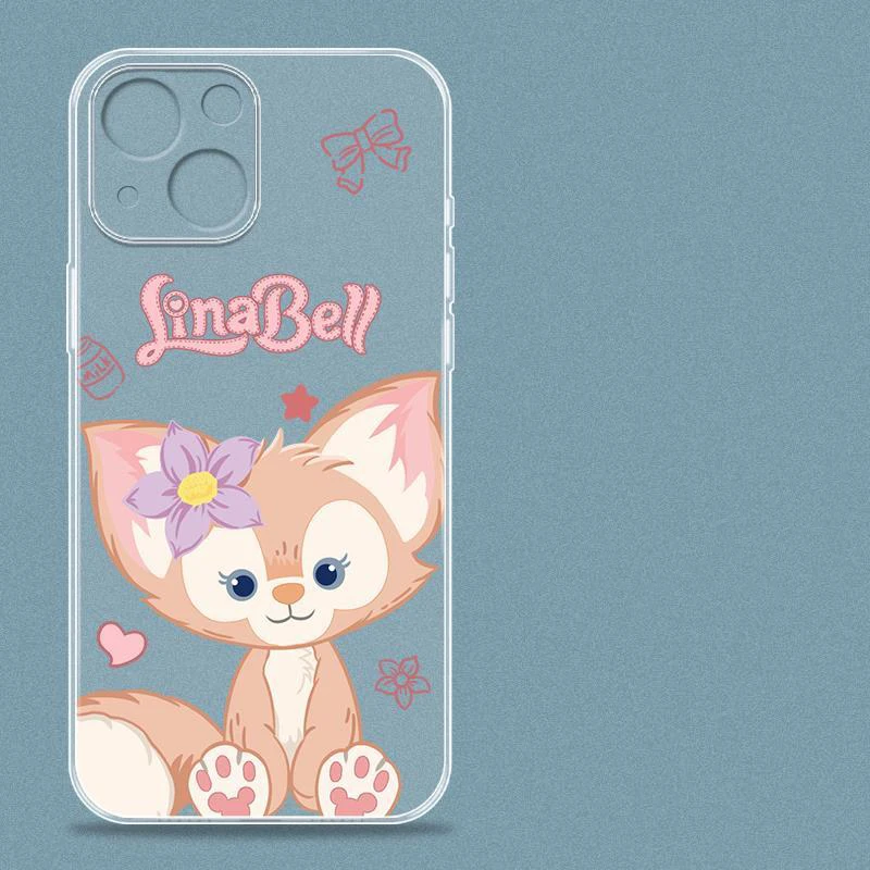 disney duffy family phone case silicone clear cover For iPhone 14 13 12 mini 11 pro xs max X XR 6 7 8 5 SE 2 3