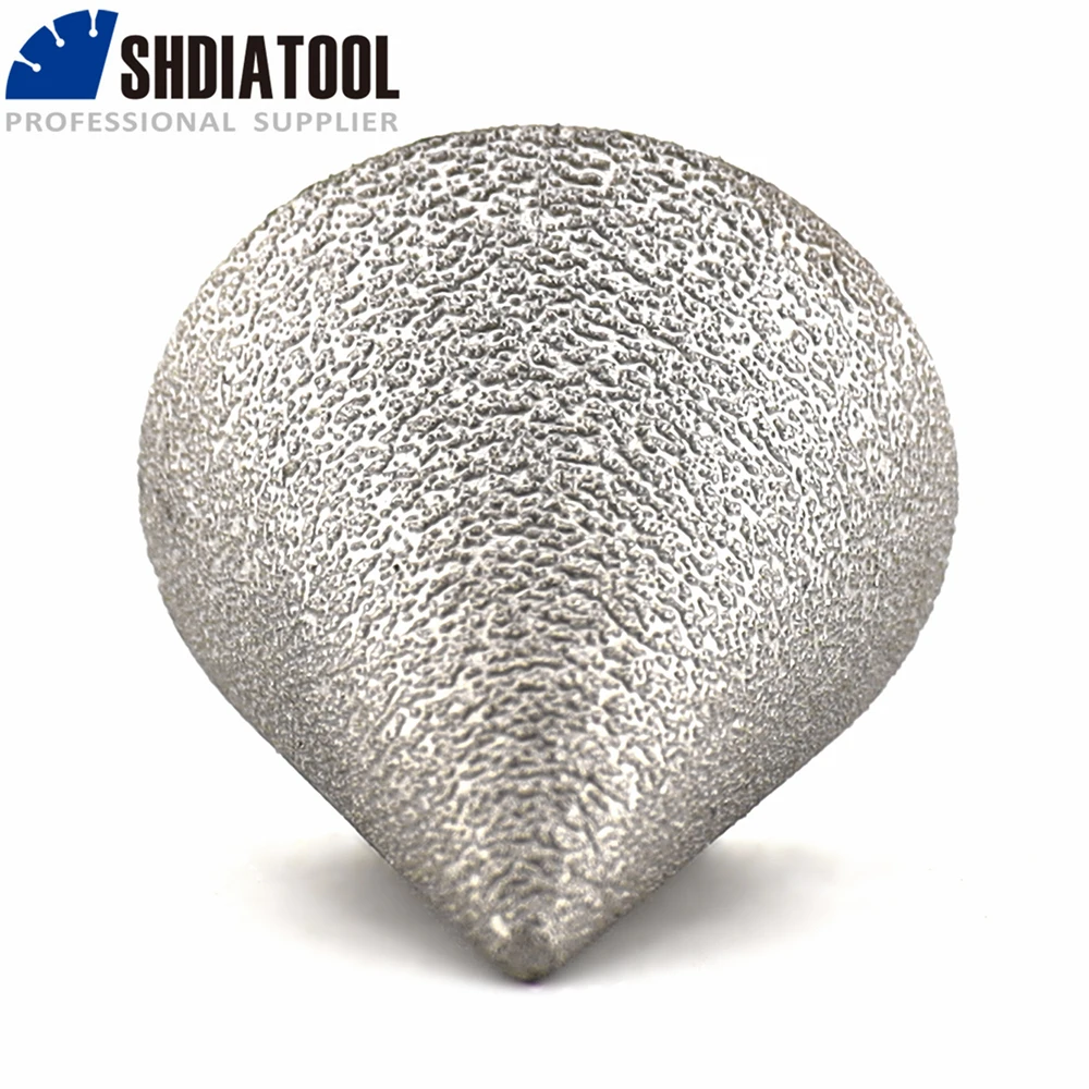 SHDIATOOL Vacuum Brazed Diamond Chamfer Bits Milling 2pcs Hexagonal Handle Tile Stone Ceramic Drilling Crowns Construction Tools