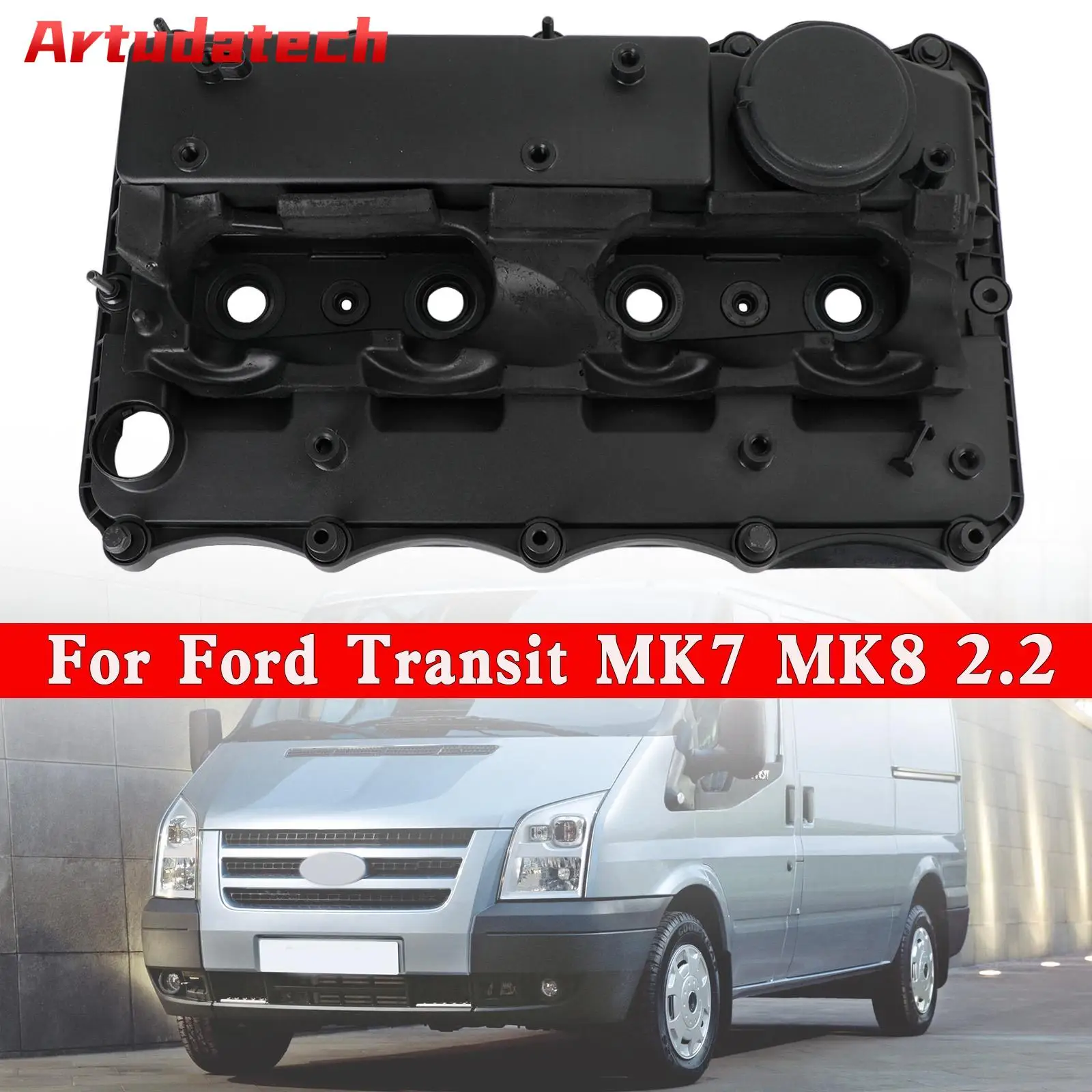 

Artudatech Rocker Cam Cover+Seals Custom Relay Boxer Defender For Ford Transit MK7 MK8 2.2 Car Accessories