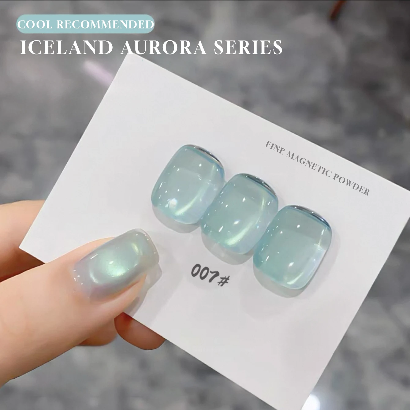 MIANEL 12 مللي 1-8 قطعة أظافر الخريف أورورا الزجاج الخرز عين القط طلاء الأظافر 2025 جديد عيد الميلاد الأظافر لطيف الأرجواني الأظافر #5