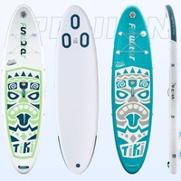 Lake Blue Inflatable Surfboard Paddle Board Sup Wakeboard Standing Paddle Board Paddle Board Fashionable and Unique