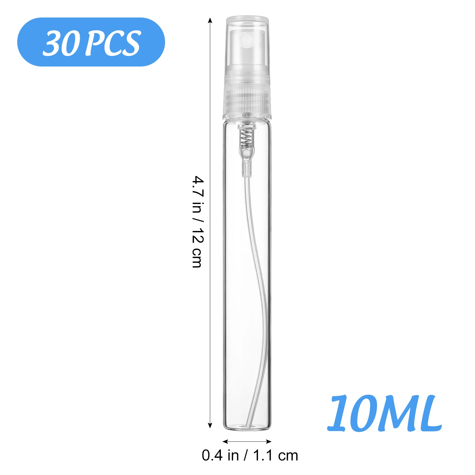 30Pcs Spray Bottles Glass Refillable Leakproof for Perfumes Essential Oils Makeup Travel Containers Spray Bottles