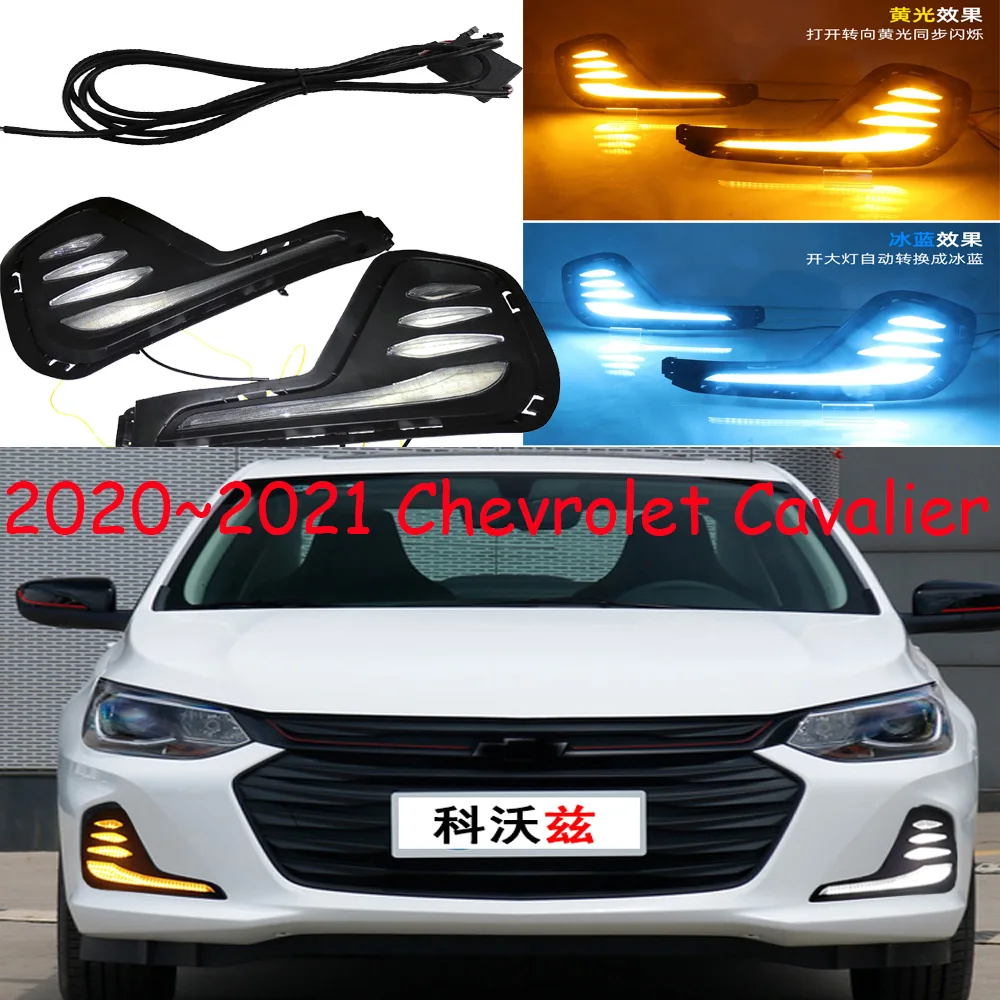 Car bumper headlight for Cavalier daytime light 2020~2021y DRL car accessories LED headlamp for Cavalier fog light