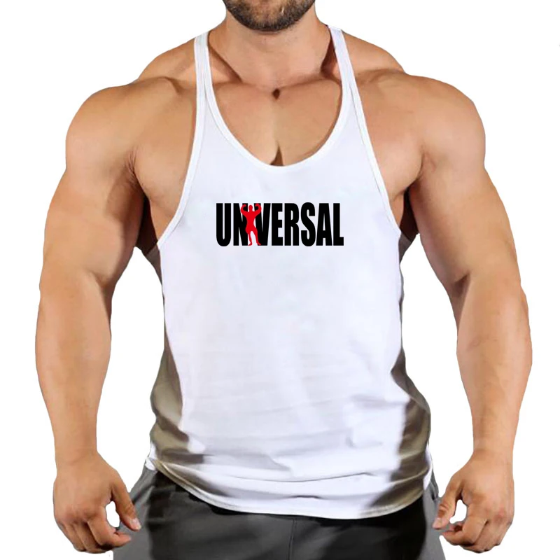 Camiseta de entrenamiento de algodón sin mangas para hombre, chaleco masculino canotte de gimnasio para fitness y musculación