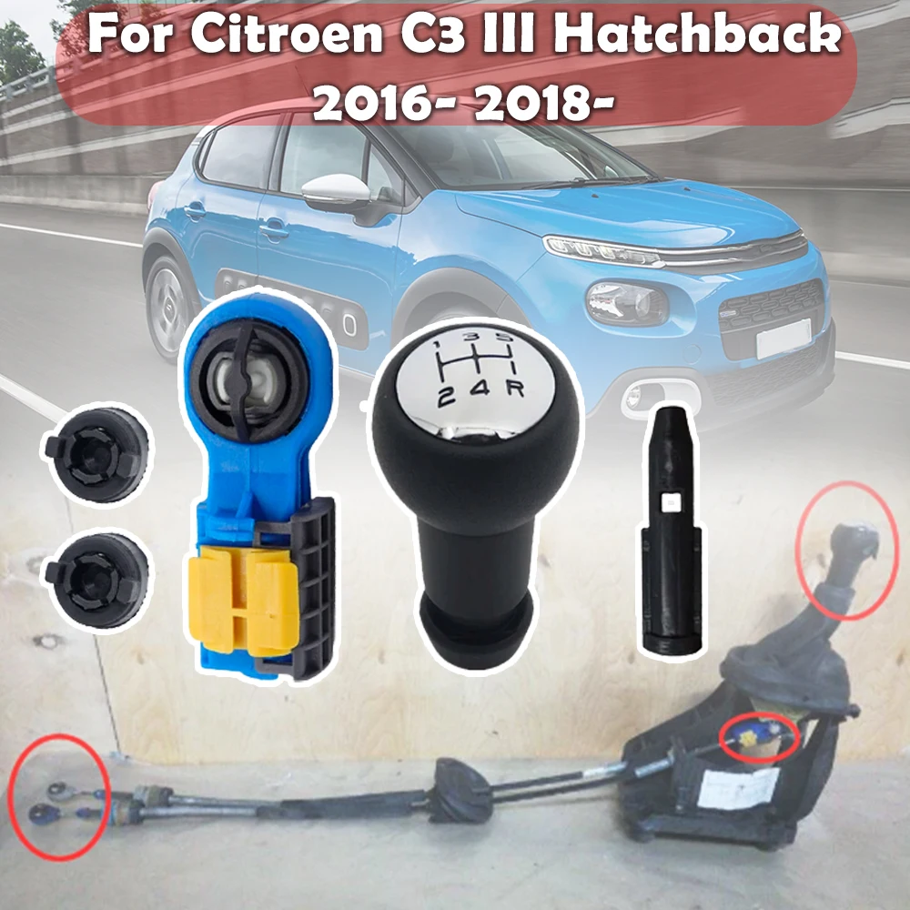 

Gearbox Repair Kit For Citroen C3 III Hatchback 2016- 2018- 5Speed Knob Pen Linkage Control Cable Manual Transmission Rebuild