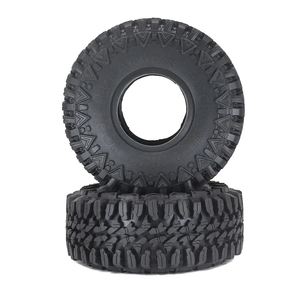 4 Stück 110 mm Dirt 1,9 Zoll Gummireifen für 1/10 Rc Spurachse Scx10 Pro Capra Trxs Trx4 Rc4wd D90 Redcat