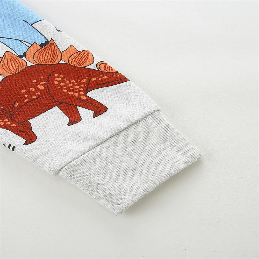 Jumping Meters Langarm-Sweatshirts für Kinder und Jungen, Kleinkindkleidung mit Kapuze und Tiermotiven für Herbst und Frühling, modische Kinderkleidung – Detail 12