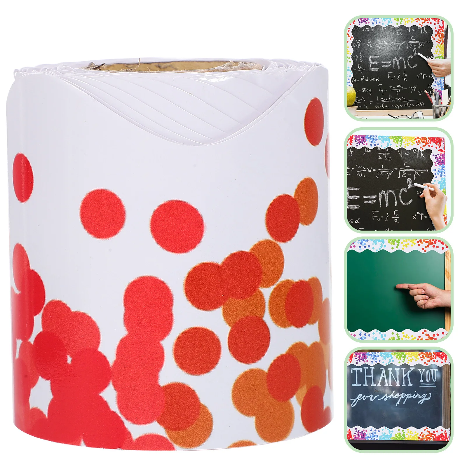 

Bulletin Board Borders Colorful Dots Style Trim Non Stickiness Wall Desk Locker Decoration Classroom Decor Borders