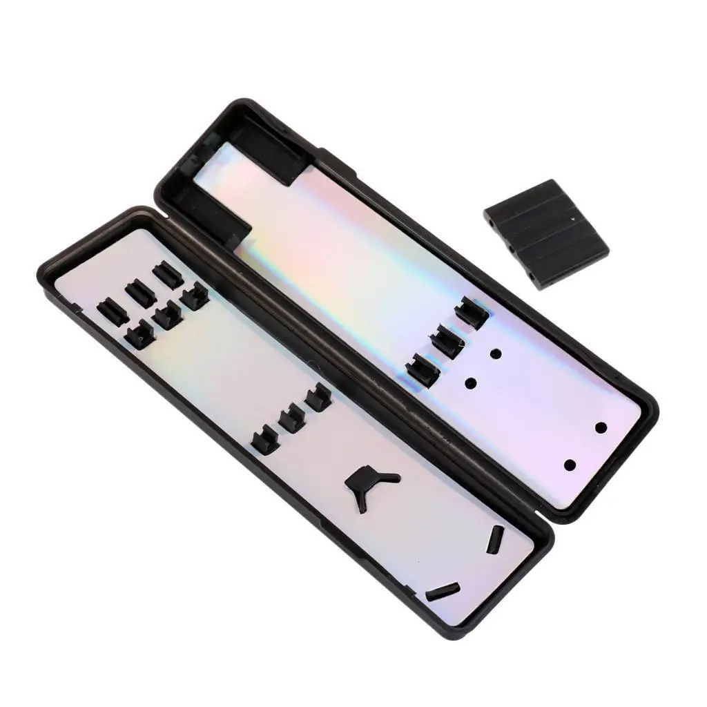 黒いプラスチック製ダーツケース、ポータブル収納ボックス、1パーツ