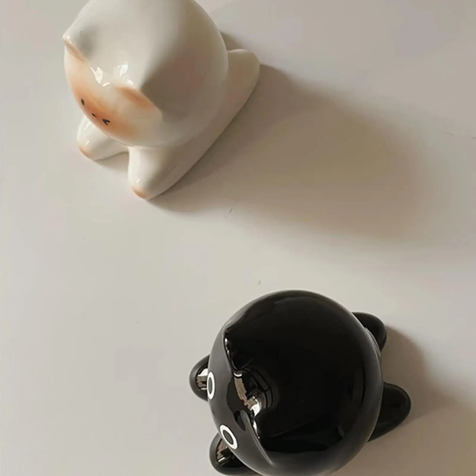 

Toothpick Holder Dispenser Toothpick Holder Cat Collectible Figurines Ceramic Case Storage Container Cute Decor Cat Figurines