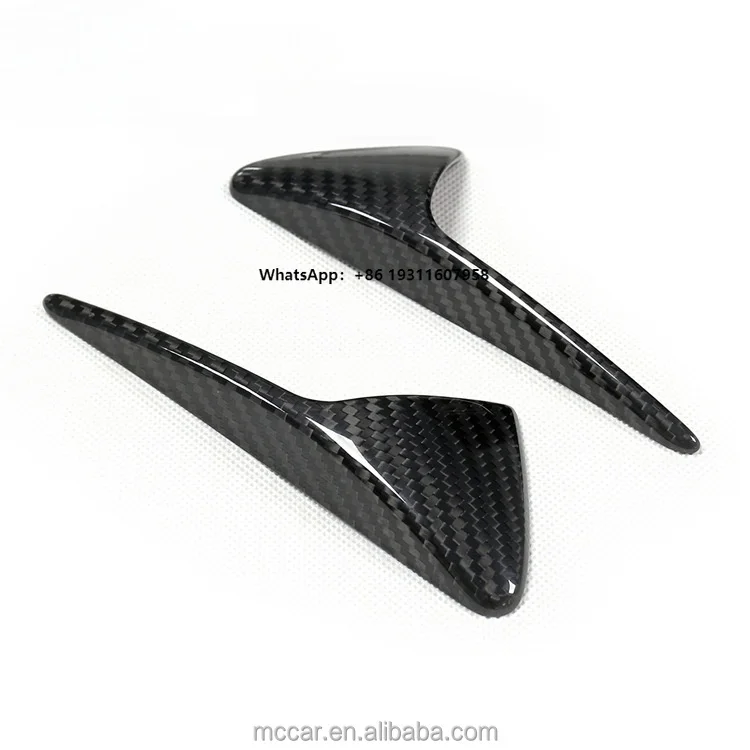 

High Quality Automotive Parts Suitable for Model 3 Y Dry Carbon Fiber Fender Turn signal Cover Decorative Sticker