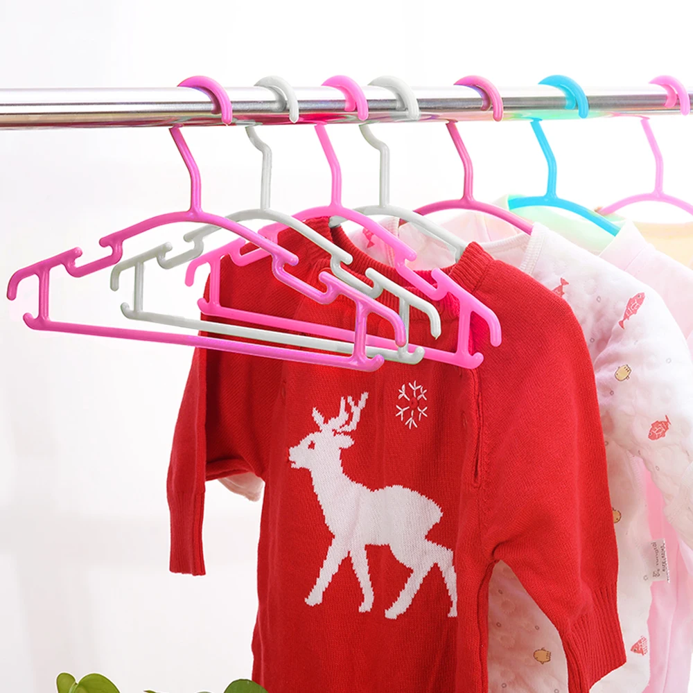 10Pcs Baby Clothes Hanger Heavy Duty Non-slip Kids Coat Free Space Saving Infant Hanger for Outdoor Indoor Laundry Closet