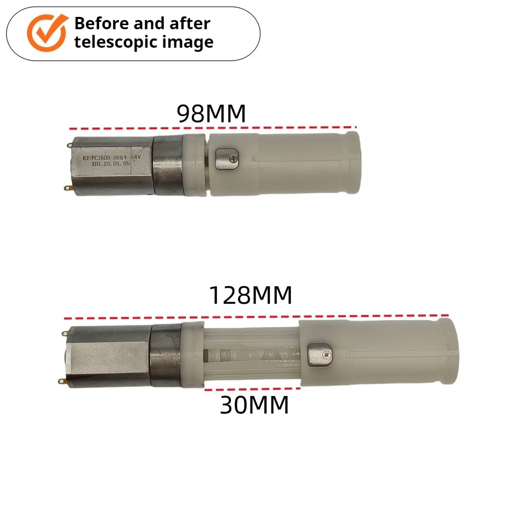

Mini Electric Linear Motor Telescopic Actuator 30mm Stroke 5KG Thrust Click Speed Controller Push Rod Kit for Screen