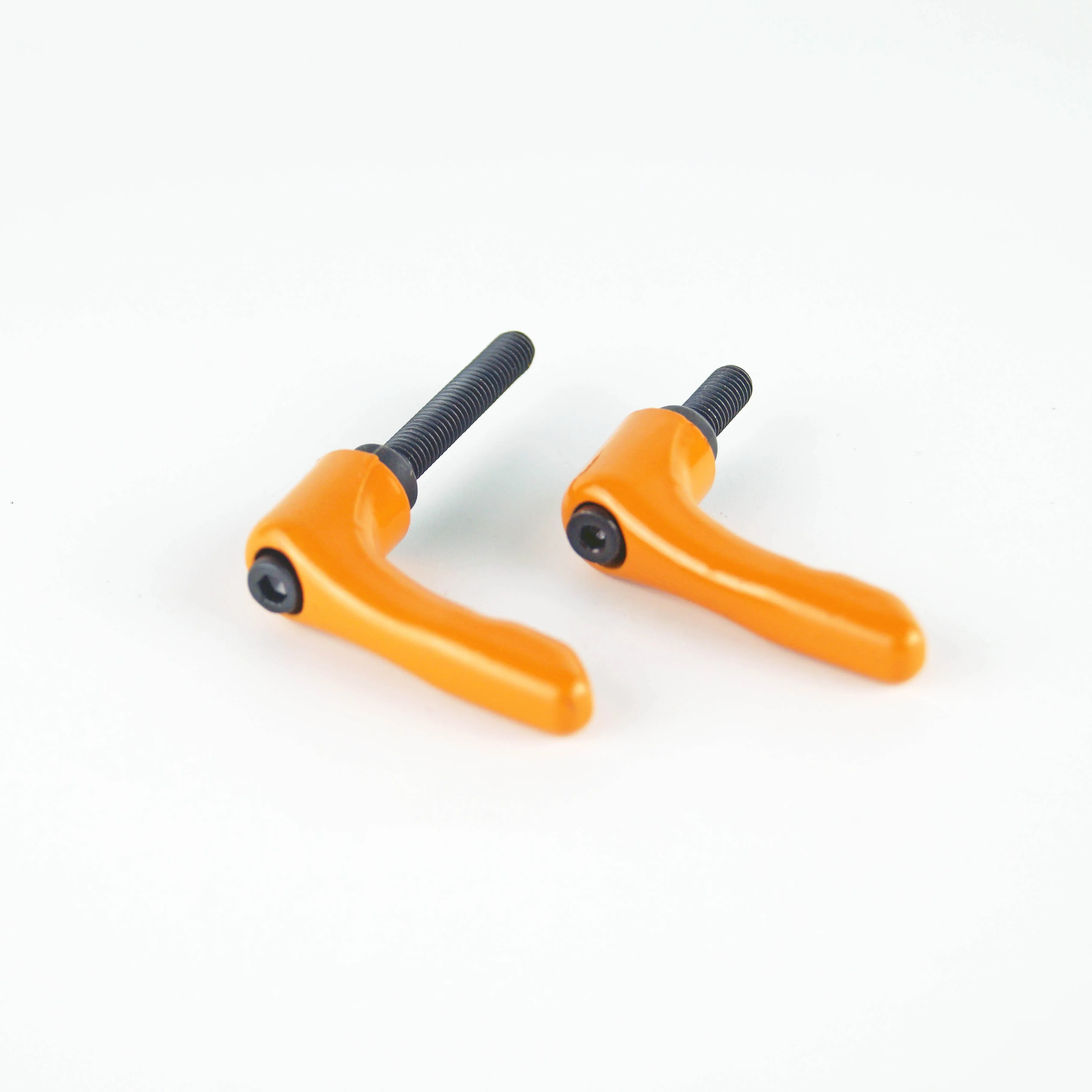 M5 M6 Solid Adjustable handle clamping lever arms tension levers orange color