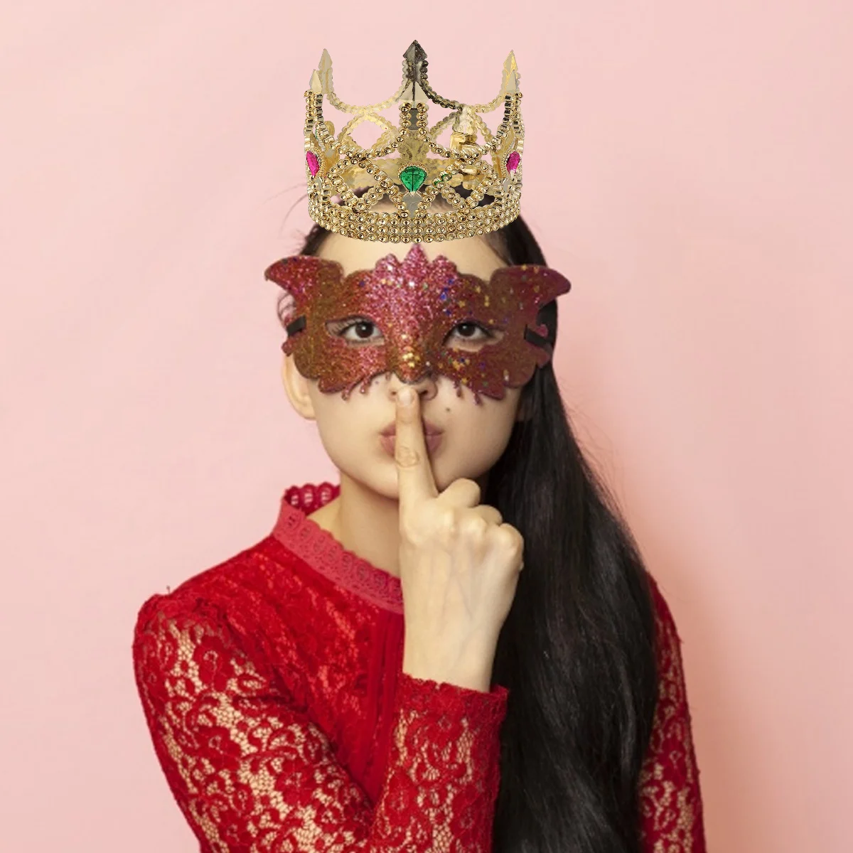 

2 шт. головной убор с короной на Хэллоуин, золотой прочный пластиковый аксессуар для вечеринок, королевский средневековый аксессуар, головной убор с короной