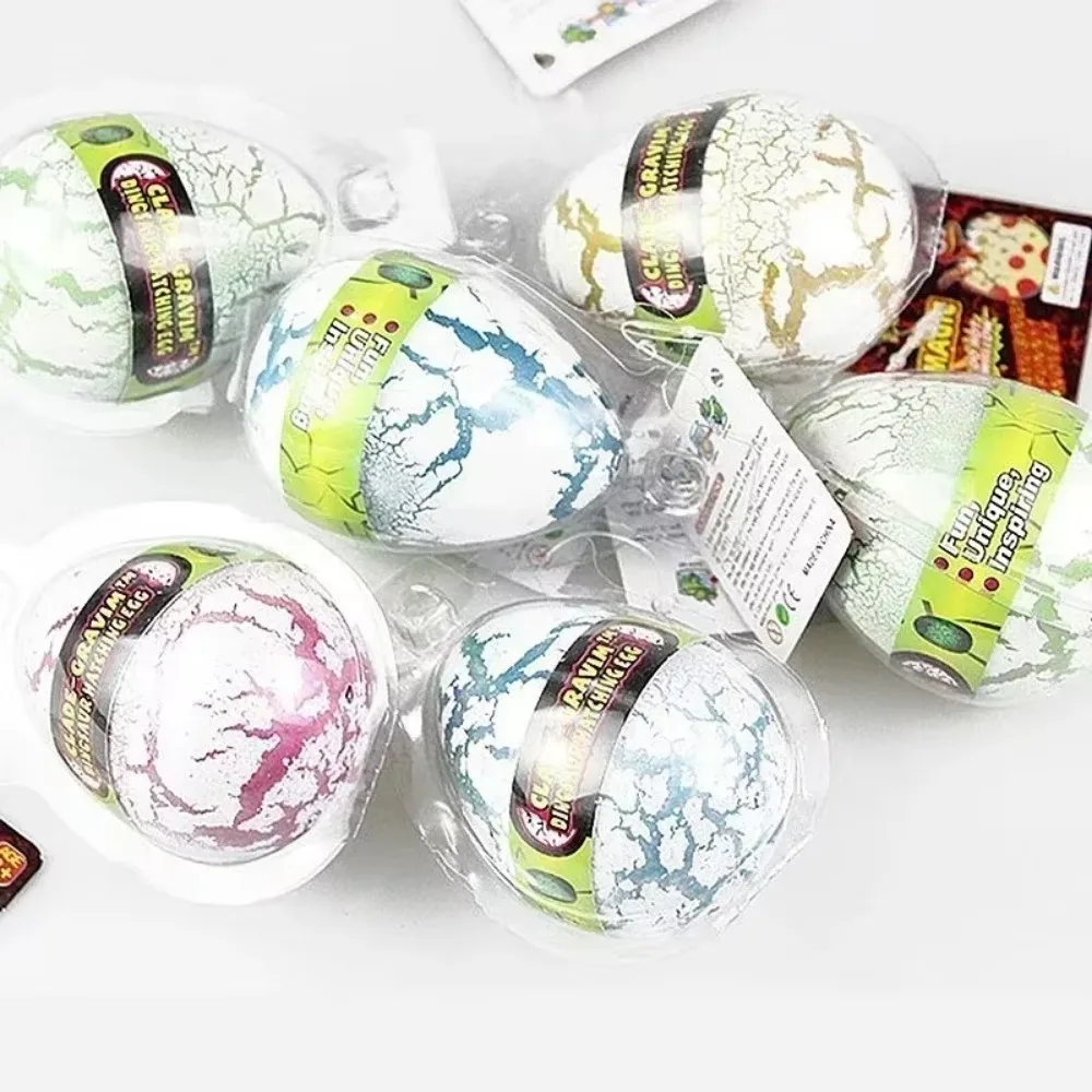 ไข่ไดโนเสาร์ Dino ของเล่นไข่ Grow in Water Hatch ไข่ Crack ชุดวิทยาศาสตร์ของขวัญของเล่นแปลกใหม่ 4.5*6 ซม. Dino ไข่สารพันสี