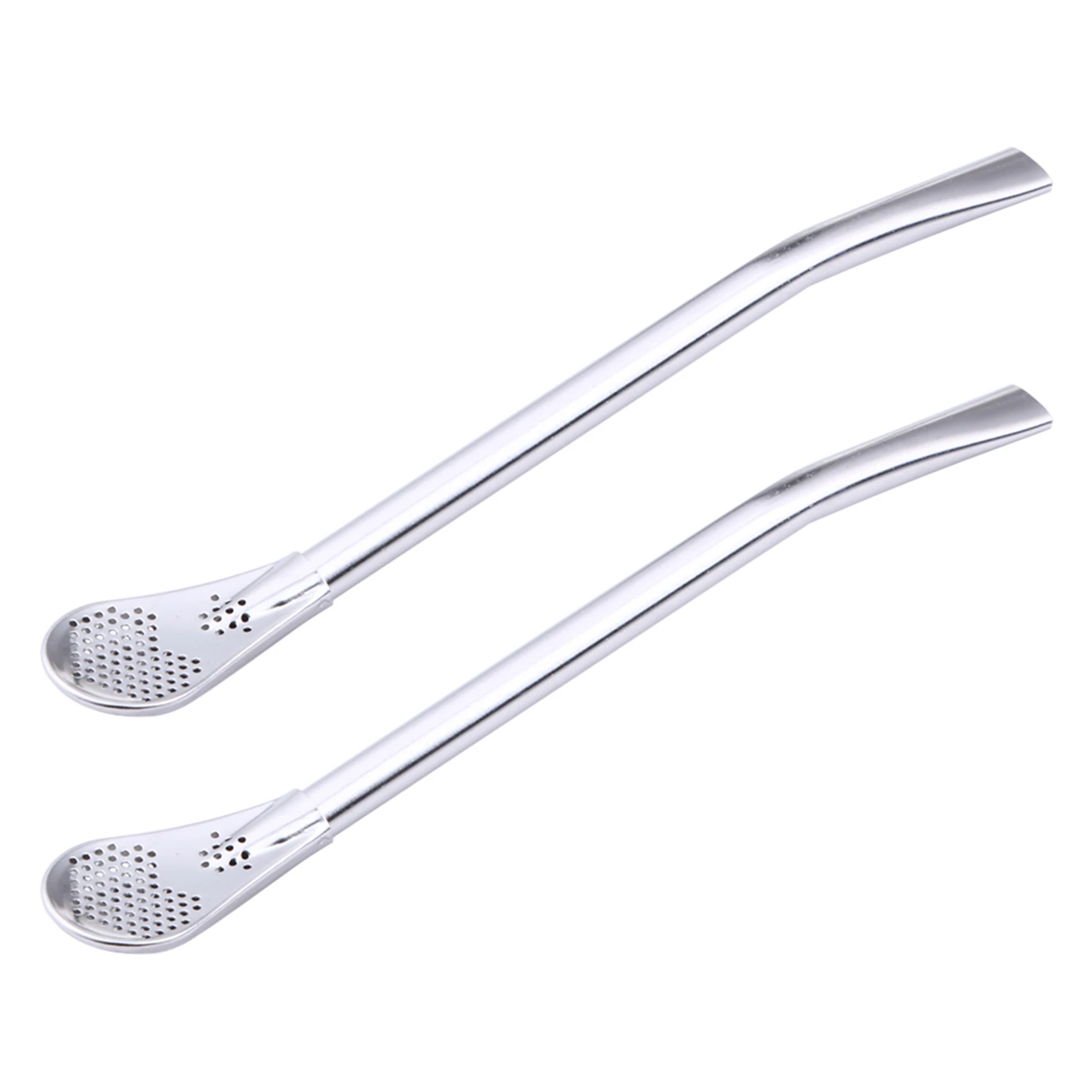 ABRE-2X Stainless Steel Drinking Straw Filter Handmade Herb Mate Tea Light Bulb Gourd Washable Practical Tea Tools