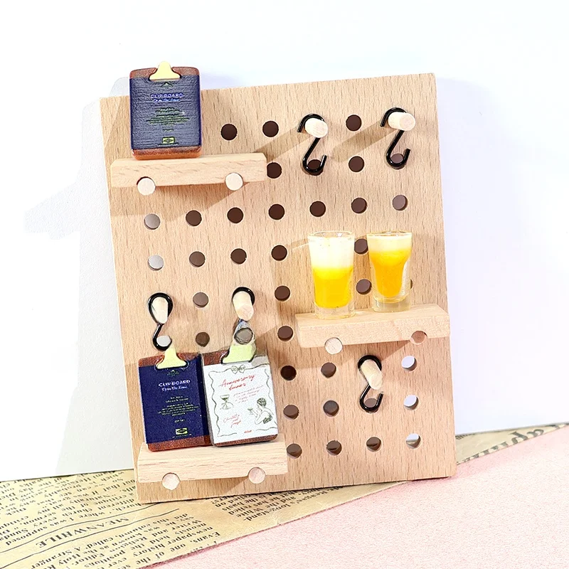

Деревянная доска с отверстиями для настенного крепления, декоративная модель ручной работы для хранения, органайзер для DIY-проектов, декор для сцены